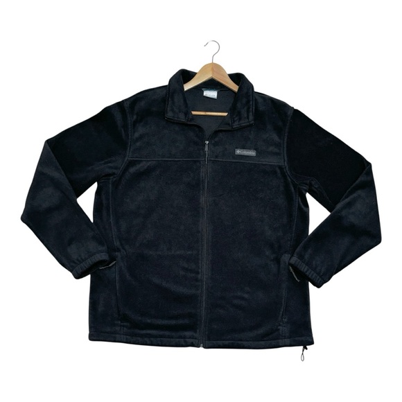 Columbia Other - Men’s Columbia Fleece Full Zip Jacket in Black Size XL TALL